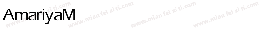 Amariya Medium字体转换